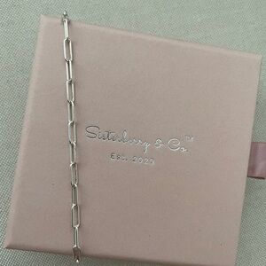 NWT Kendra Link Chain Bracelet // Italian Sterling Silver